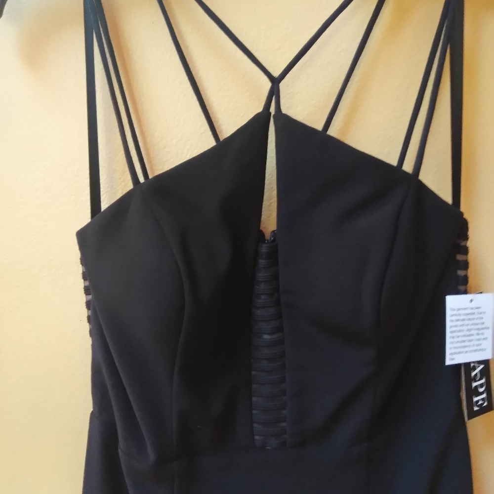 Xscape Strappy Keyhole Mini Dress